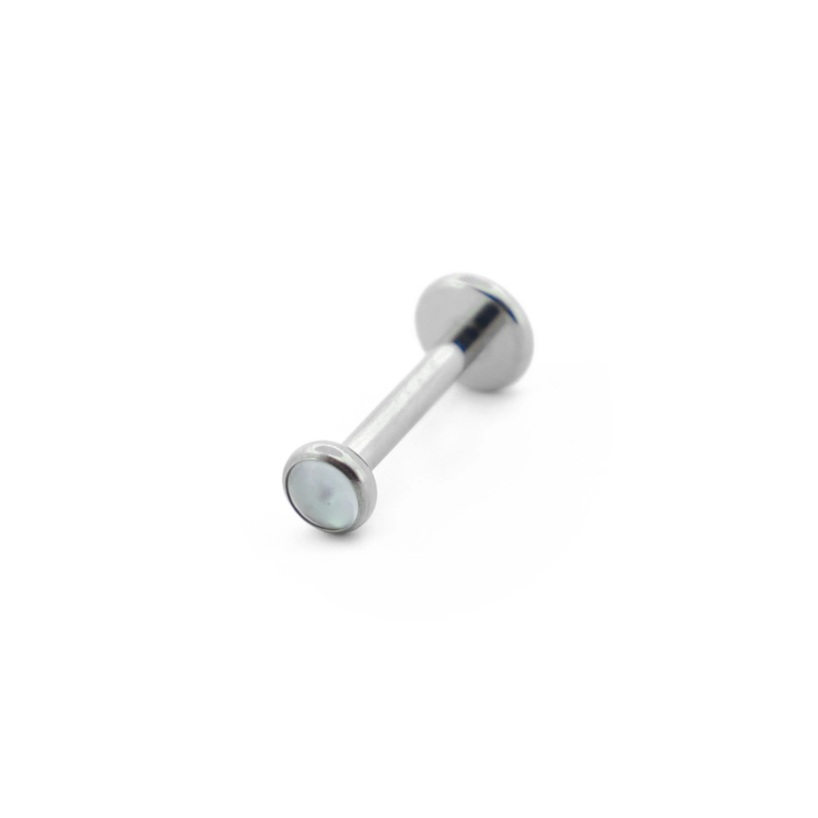 Labret Stérile Titane Interne 23 - Piercing avec pas de vis interne - Pierres naturelles - 6 pierres différentes