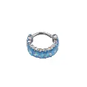 Piercing Anneau - Titane - Anneau clicker 317 avec fermeture à charnière - 3 coloris