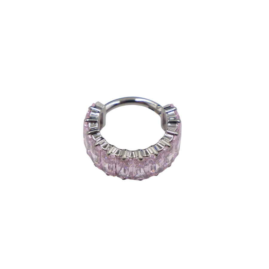 Piercing Anneau - Titane - Anneau clicker 317 avec fermeture à charnière - 3 coloris