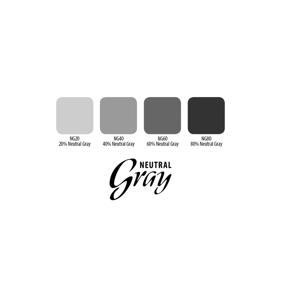 Encre Entrainement Tattoo Grise - Eternal Ink Set Neutral Gray - Encre artistique pour entrainement au tatouage NON REACH 4 x 30 ml*