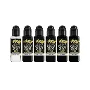 Set Encre Tattoo Noire et Grise - Kuro Sumi Set Marta Make Fine Art Black and Grey - Mélange pour le tatouage encre reach 6 x 44 ml*