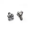 Piercing Embout - Titane F136 Gamme Hand Ink - Embout 09 avec pas de vis interne strass griffé*