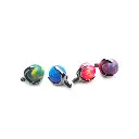 Piercing Embout - Titane F136 Gamme Hand Ink - Embout 02 avec pas de vis interne 1,2 mm pour piercing 1,6 mm opale griffée 4 mm*