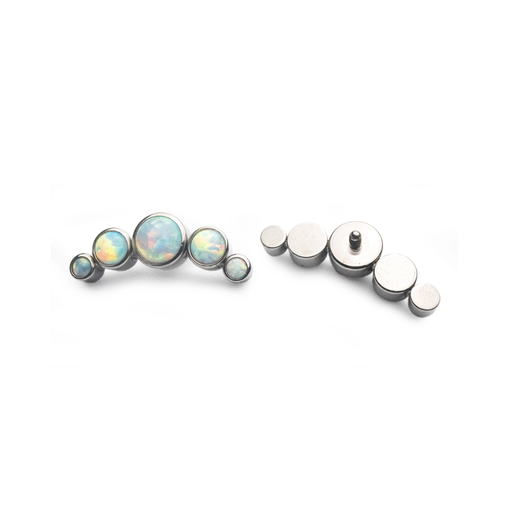 Embout Piercing - Titane F136 Gamme Hand Ink - Embout 28 en titane f136 avec pas de vis interne*