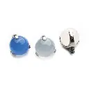 Piercing Embout - Titane F136 Gamme Hand Ink - Embout 93 avec pas de vis interne 0,9 mm pour piercing 1,2 mm pierre agate*