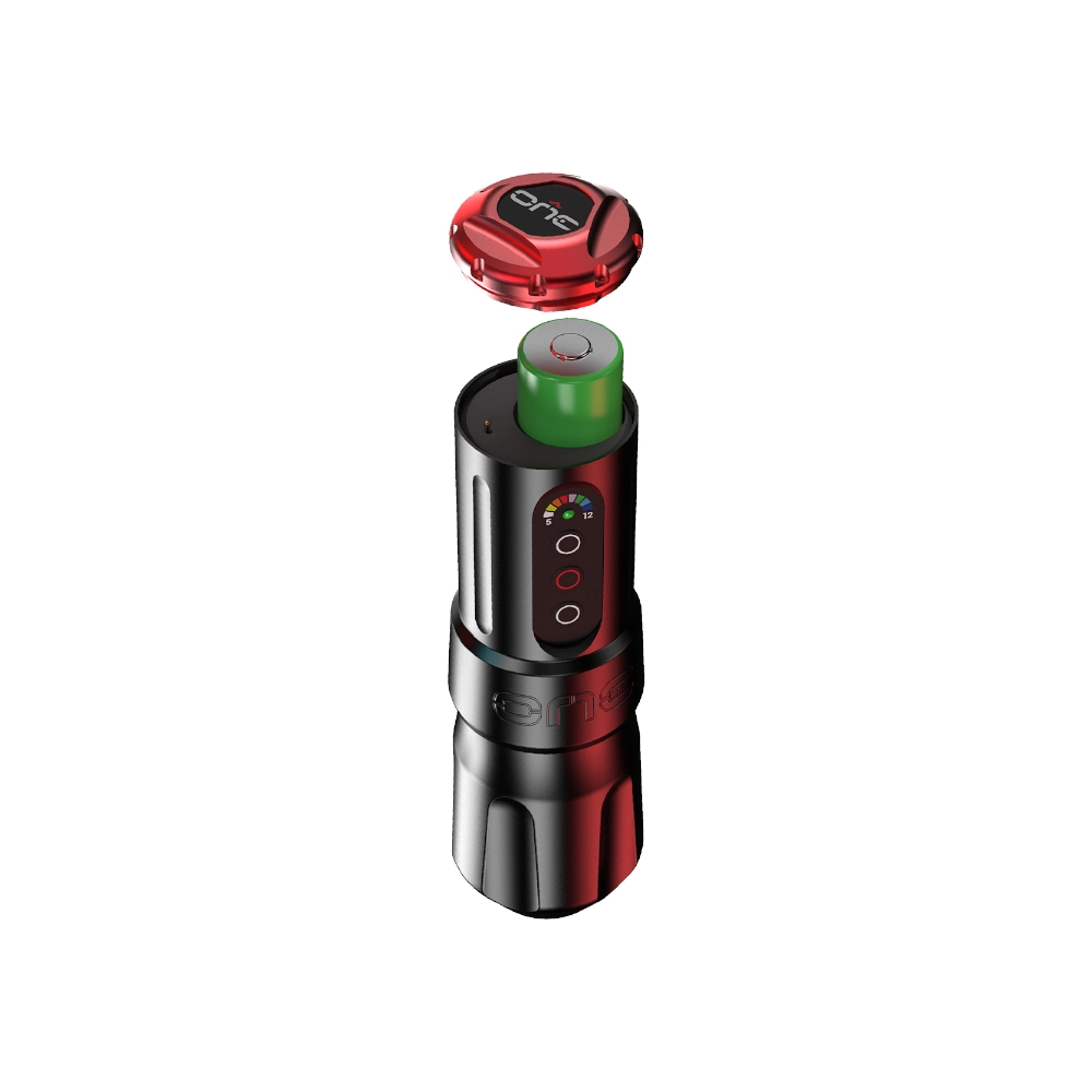 Machine Tattoo - Fk Irons One Charcoal / Ruby - Machine à tatouer sans fil wireless