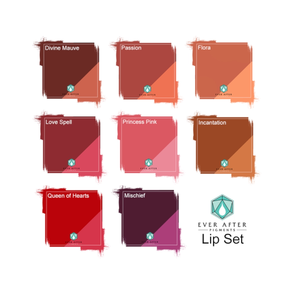 Pigment Pmu - Ever After - Set de 8 pigments pour l'entraînement au maquillage permanent lèvres non reach 8 x 15 ml*