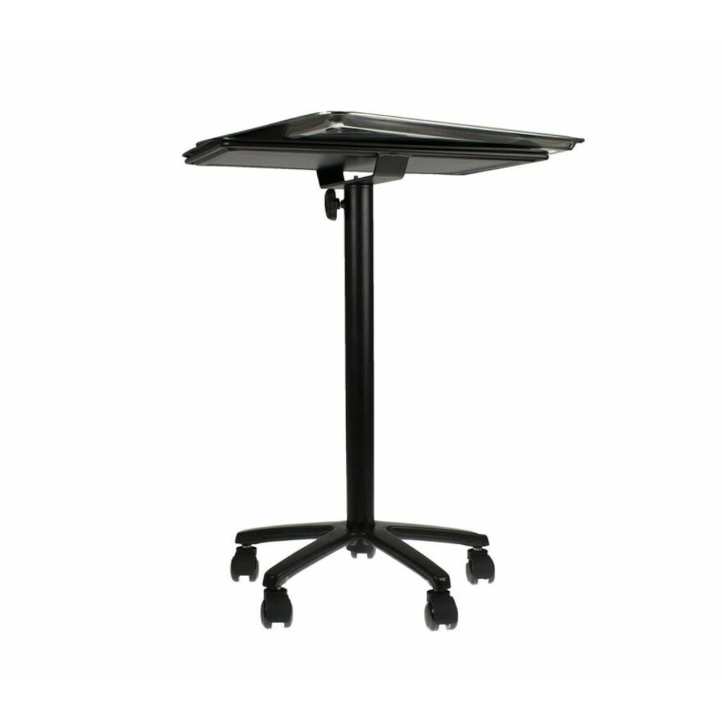 Desserte Tattoo - Stainless Steel Mayo Tray - Plan de travail plateau a roulette en acier noir mat*