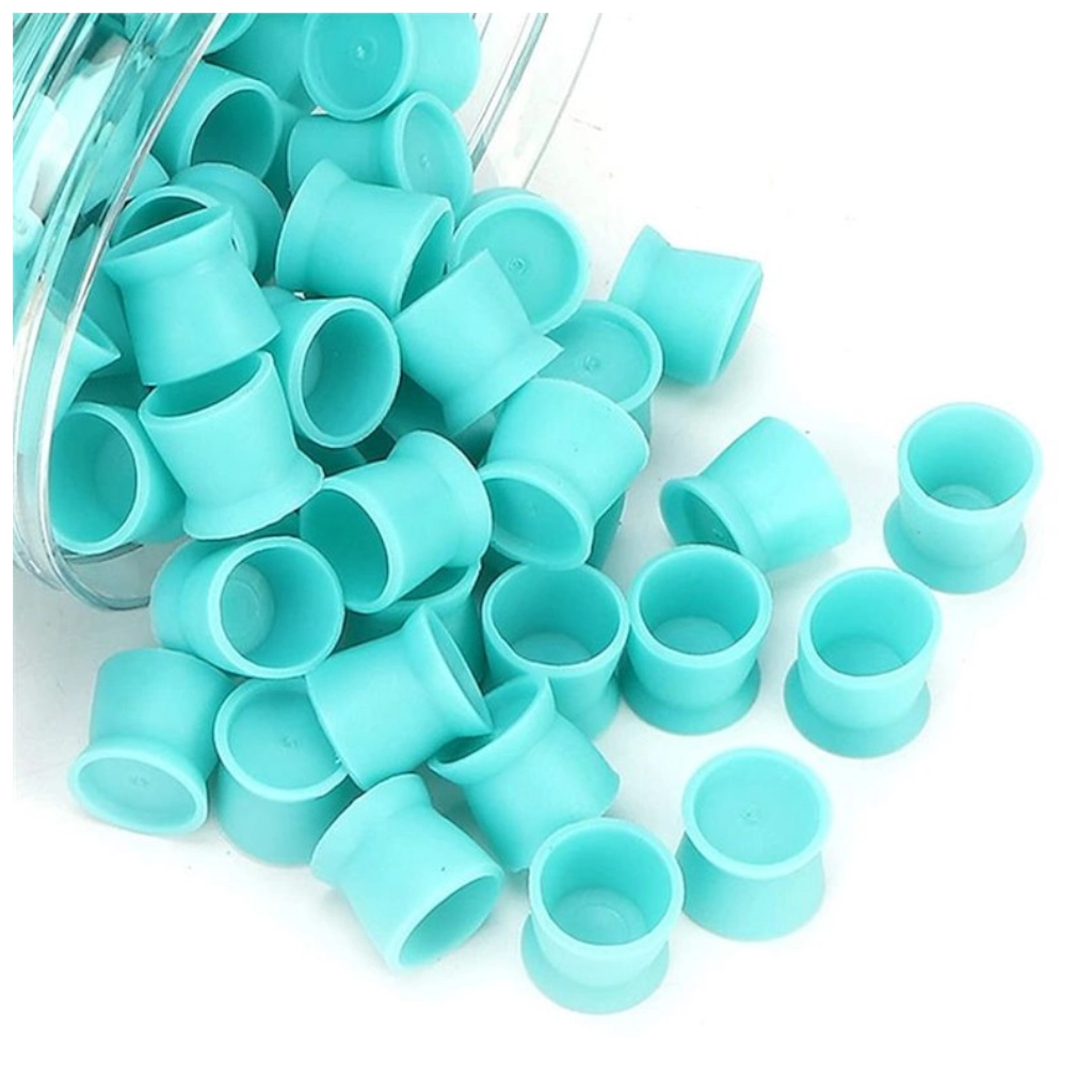 Caps Tattoo - Caps Silicone Couleur - Boîte de 300 caps pour encres de tatouage en silicone Ø int 11 mm*