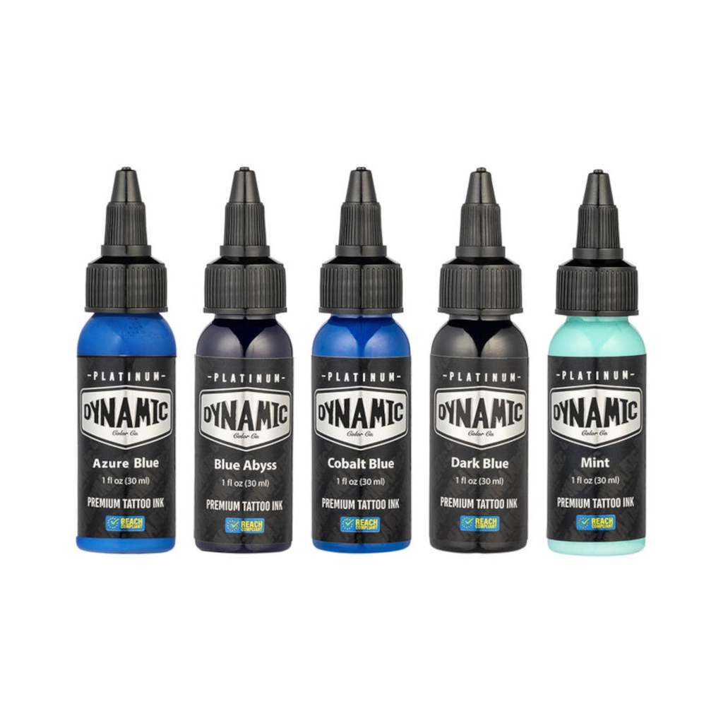 Set Encre Tattoo - Platinum By Dynamic Set Lagoon - Mélange pour le tatouage encre reach 5 x 30 ml* (copie)