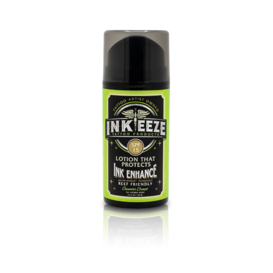 Soin Tattoo - Inkeeze Ink Enhance - Crème solaire SPF15 - Crème solaire pour tatouage