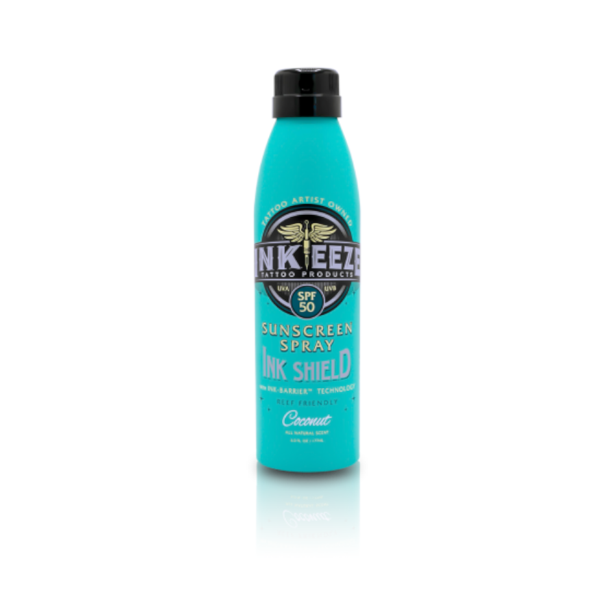 Soin Tattoo - Inkeeze Ink Shield SPF50 - Soin solaire après tatouage - 175 ml