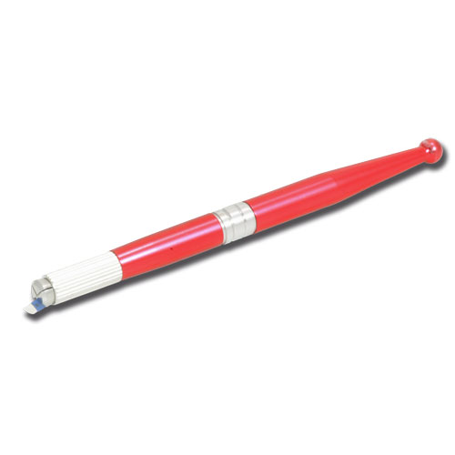 STYLO PORTE AIGUILLE ALUMINIUM POUR MICROBLADING ROUGE