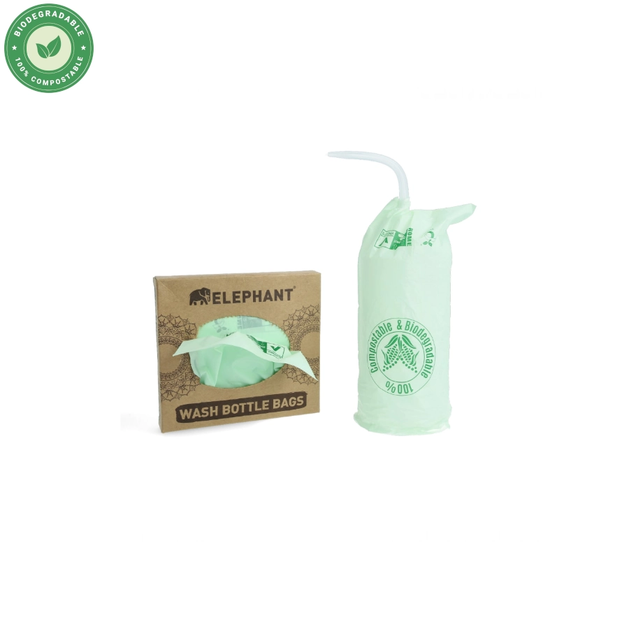 Protection Bouteille Biodégradable - Elephant bottle cover 100 sachets pour bouteille de tatouage 12 x 20 cm