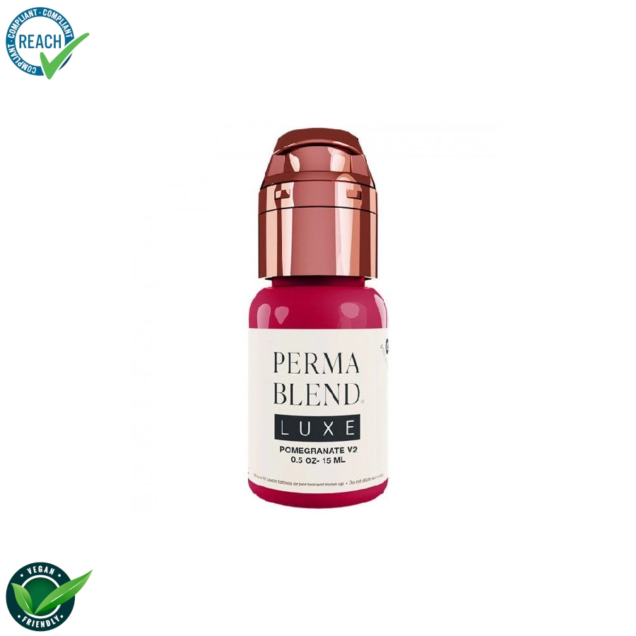 Pigment Pmu Rouge - Perma Blend Luxe Pomegranate - Melange pour le maquillage permanent REACH 15ml