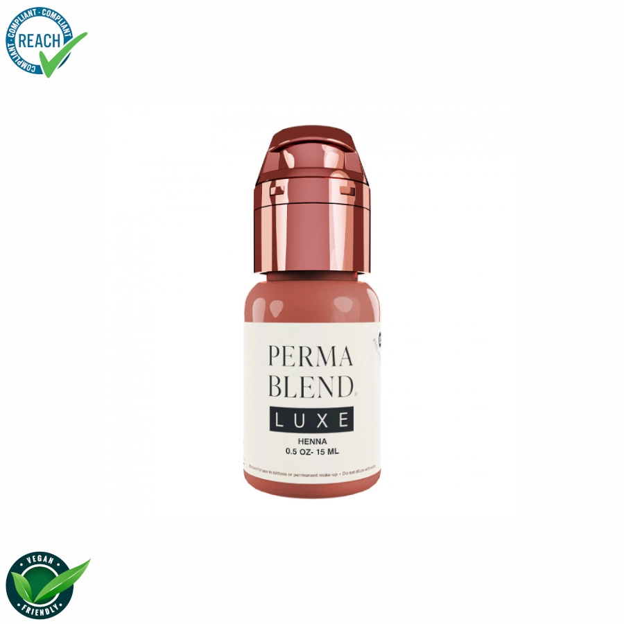 Pigment Pmu Rose - Perma Blend Luxe Henna - Melange pour le maquillage permanent REACH 15ml