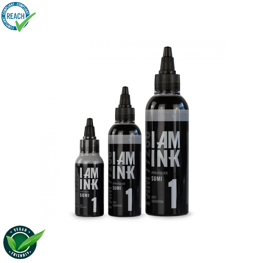 I Am Ink #1 Black Sumi - Mélange pour le tatouage encre REACH