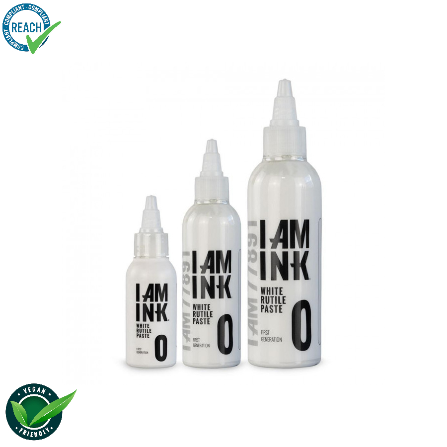 Encre Tatouage Blanc - I Am Ink #0 White Rutile Paste - Mélange pour le tatouage encre REACH