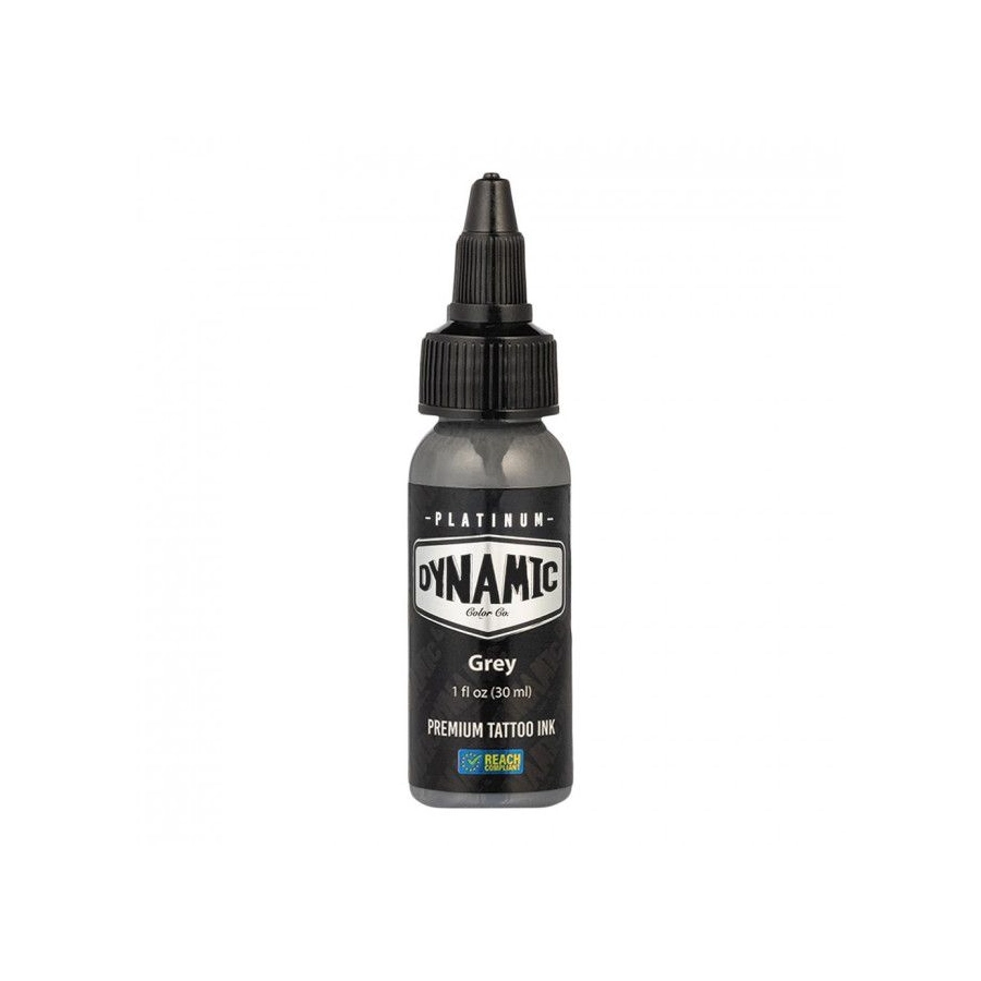 Encre Tattoo Grise - Platinum By Dynamic Grey - Mélange pour le tatouage encre 30 ml reach 