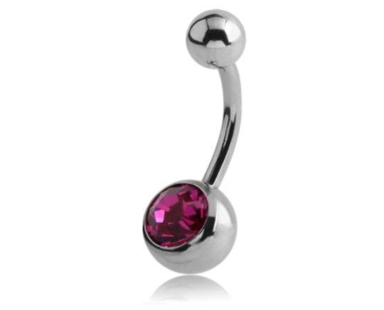 Piercing Banane - Acier 316L - Banane avec pas de vis externe (12 coloris)