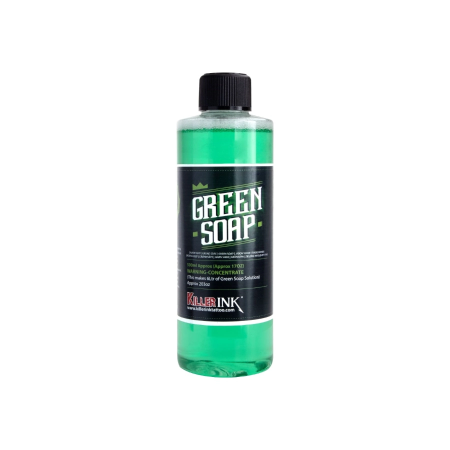 Savon Vert Tattoo - Green Soap Killer Ink - Savon vert concentré pour le nettoyage du tatouage 500ml