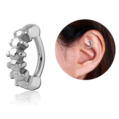 ANNEAU A CHARNIERE ACIER POUR TRAGUS STYLE 2