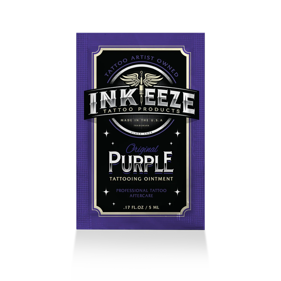 Inkeeze Tattoo Purple - Crème pendant et après tatouage glide pommade odeur lavande