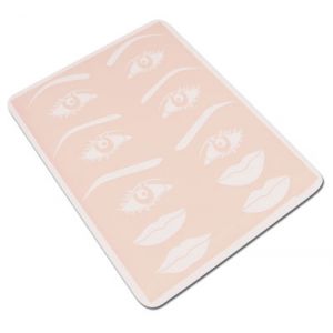 PEAU SYNTHETIQUE TYPE GOMME DESSIN BOUCHE ET SOURCIL