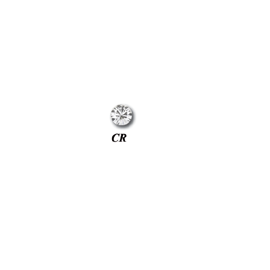 Bille Gold Strass Piercing - Bille pour piercing en acier doré avec strass