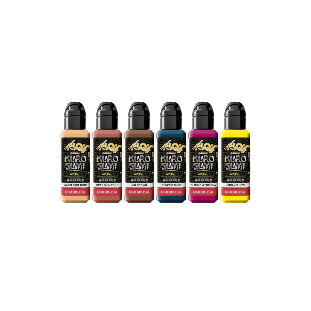 Set Encre Tattoo - Kuro Sumi Imperial Tattoo Set Nicole Zulianello Anime - Melange pour le tatouage reach 6 x 44 ml
