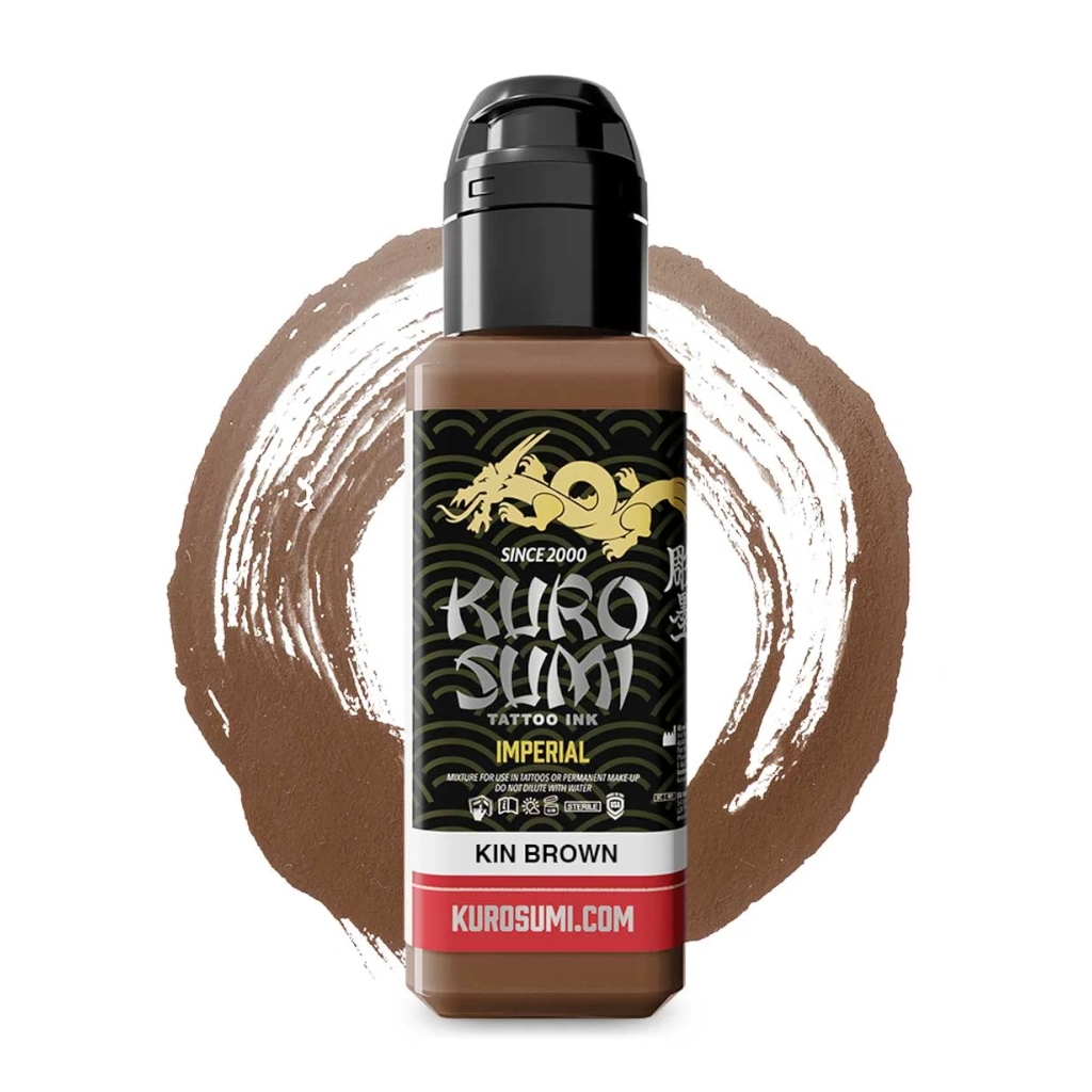 Encre Tattoo Marron - Kuro Sumi Impérial Kin Brown - Mélange pour le tatouage reach 44 ml*