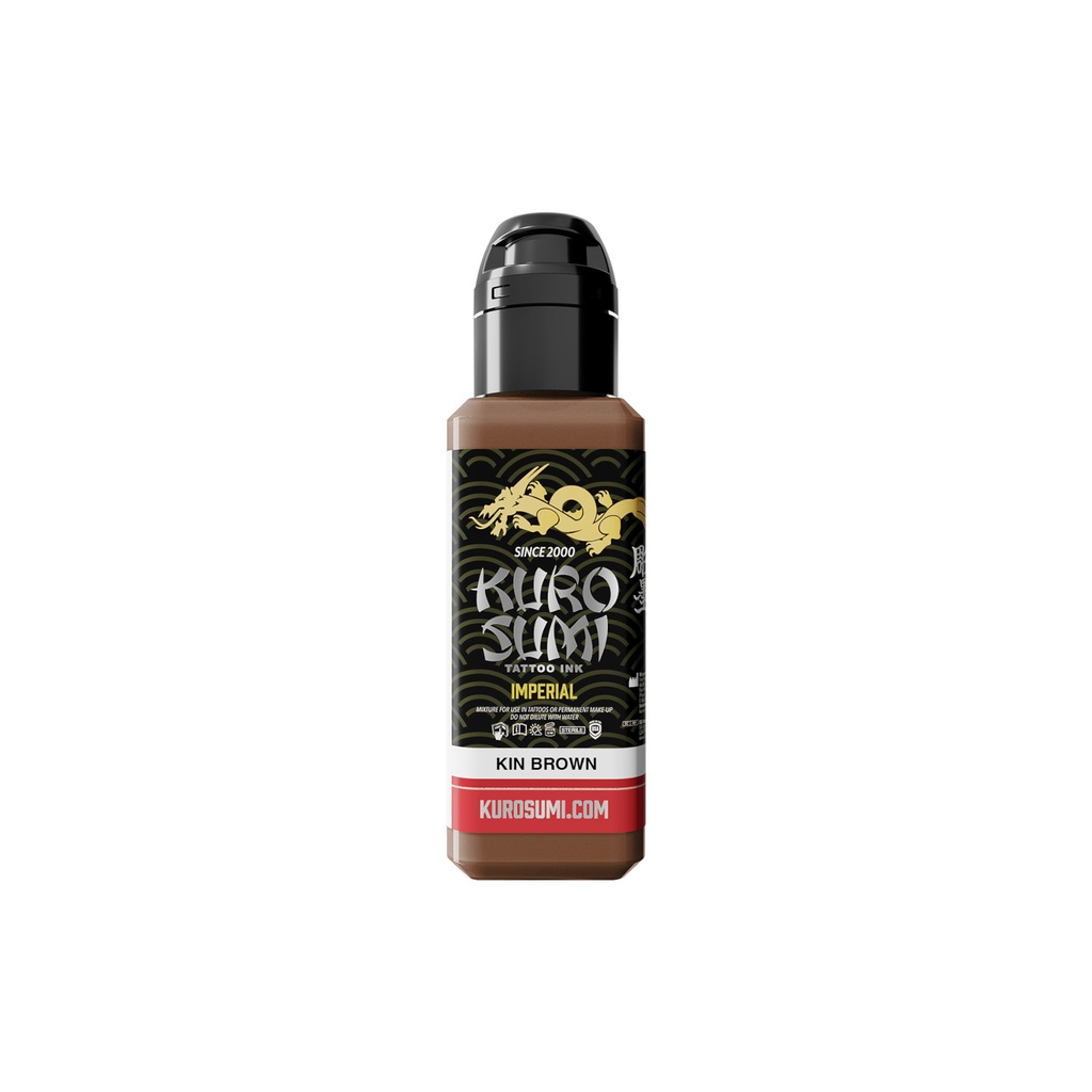 Encre Tattoo Marron - Kuro Sumi Impérial Kin Brown - Mélange pour le tatouage reach 44 ml*