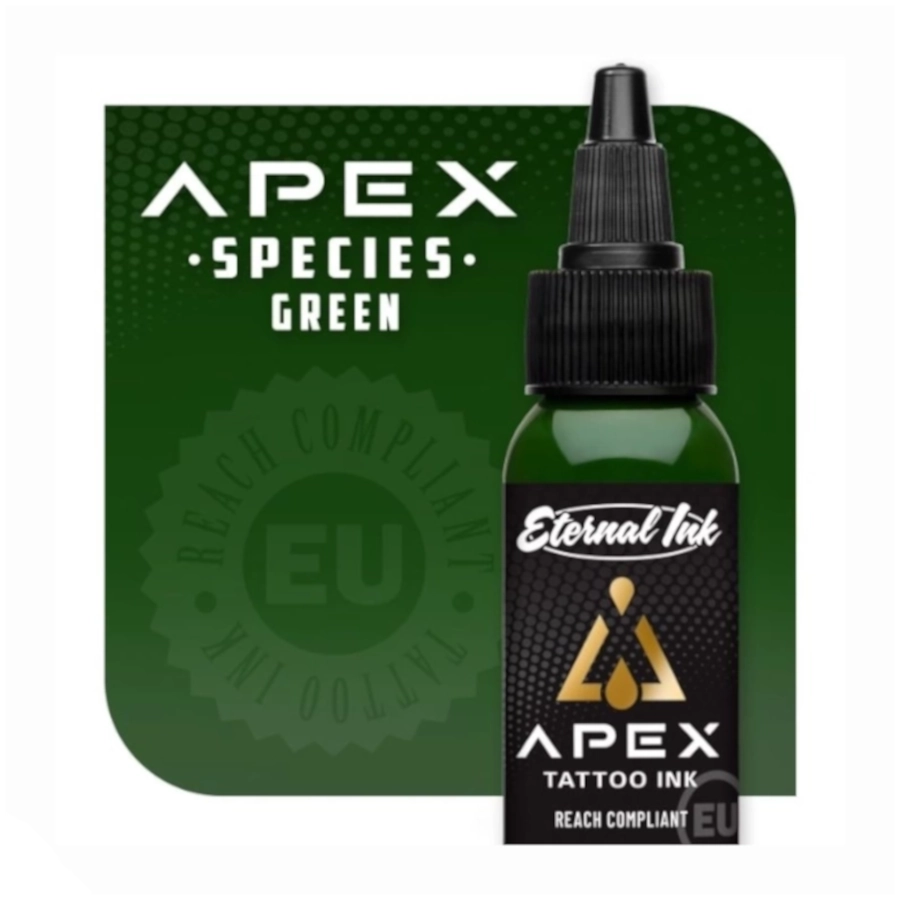 Encre Tattoo Verte - Eternal Ink Apex Species Green - Mélange pour le tatouage encre reach 30 ml