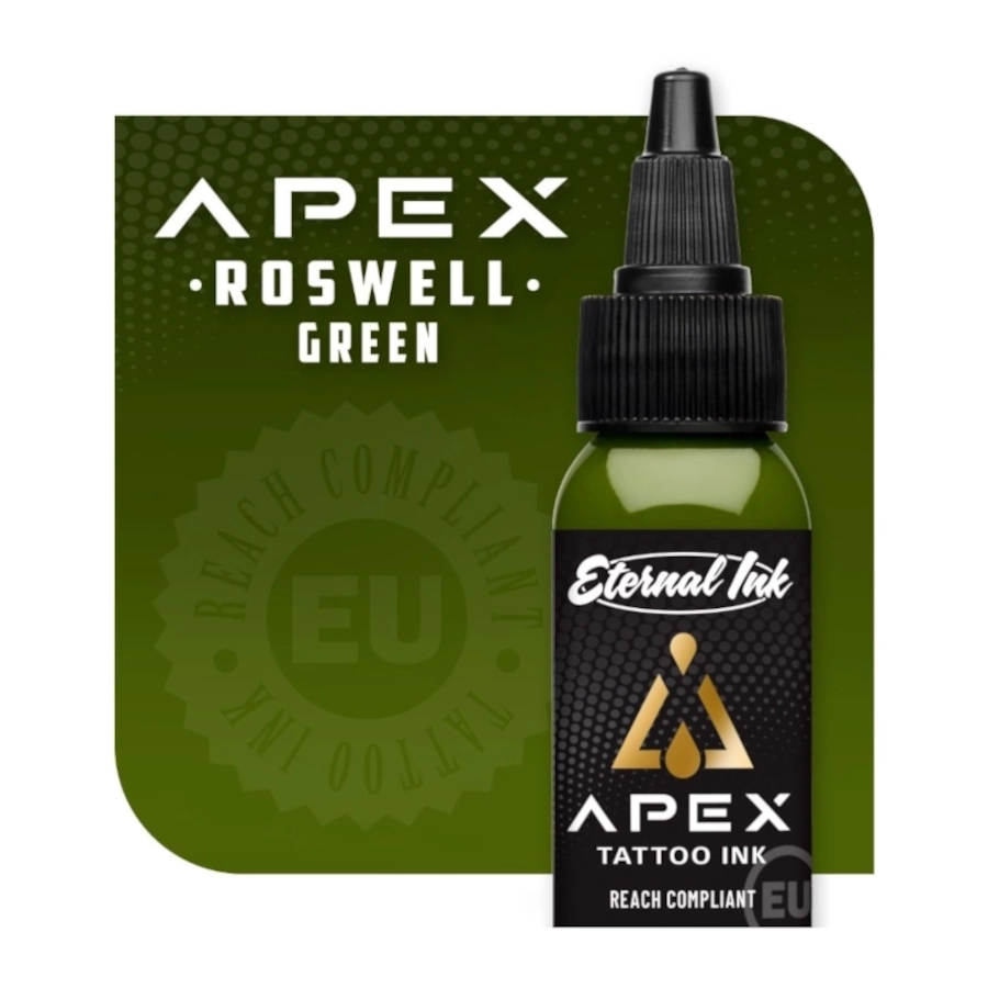 Encre Tattoo Vert - Eternal Ink Apex Roswell Green - Melange pour le tatouage encre REACH 30 ml