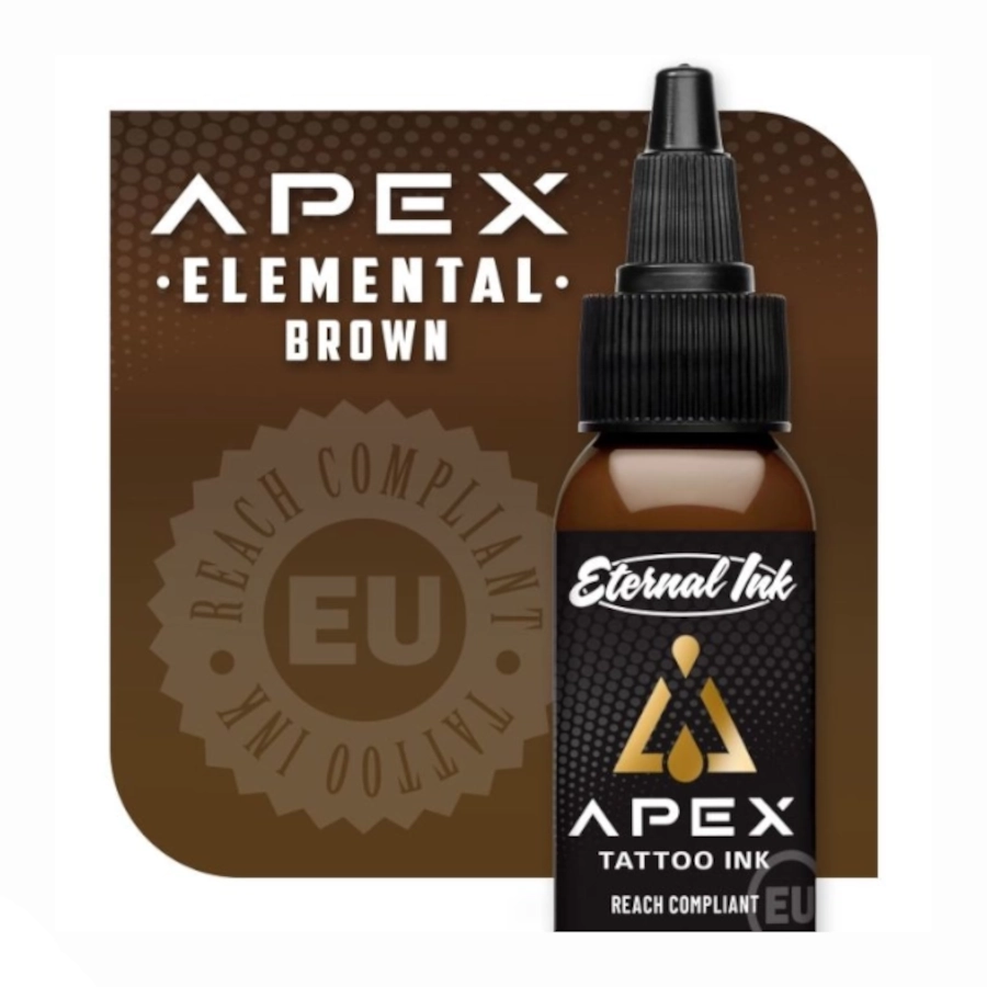 Encre Tattoo Marron - Eternal Ink Apex Elemental Brown - Mélange pour le tatouage encre reach