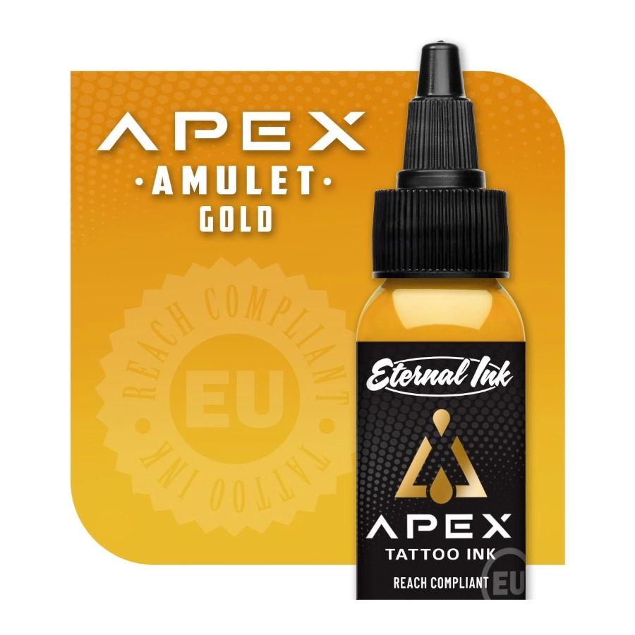 Encre Tattoo Jaune - Eternal Ink Apex Amulet Gold - Melange pour le tatouage encre REACH 30 ml