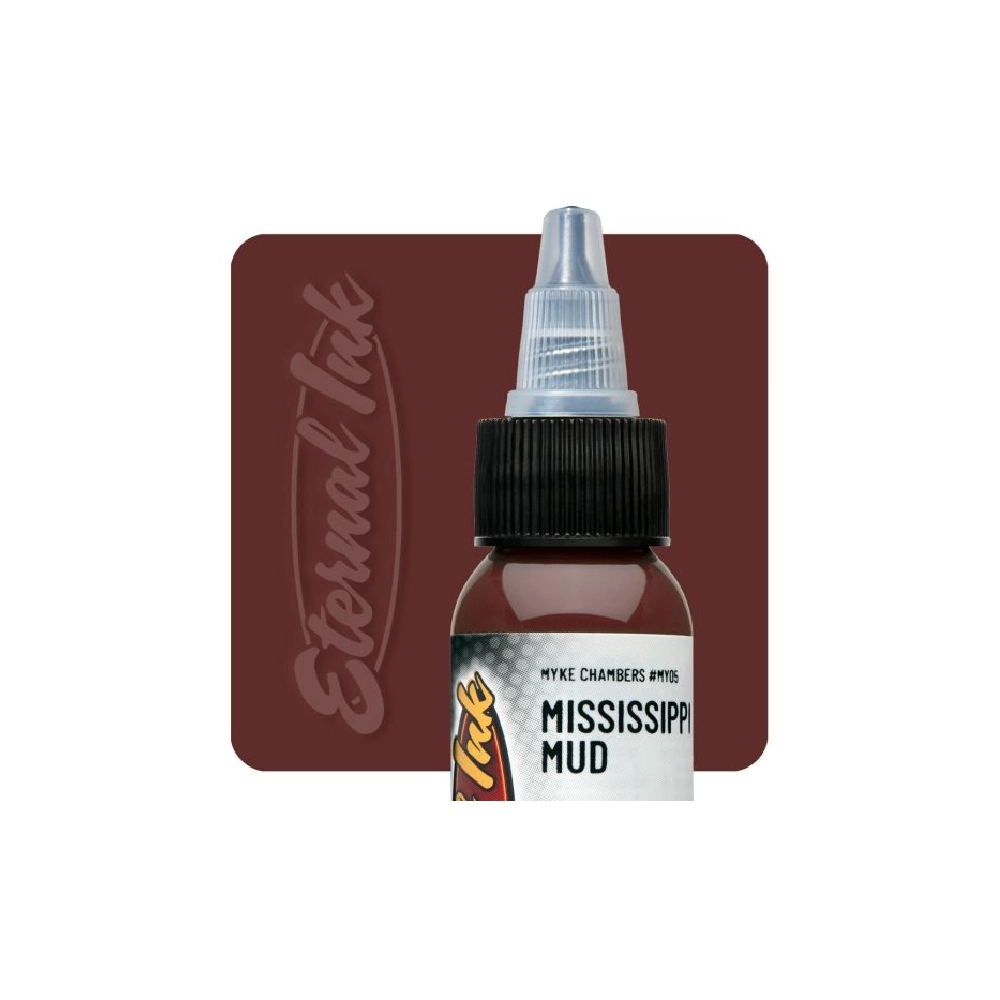 Eternal Ink Myke Chambers Mississippi Mud - Encre artistique pour entraînement tatouage NON REACH