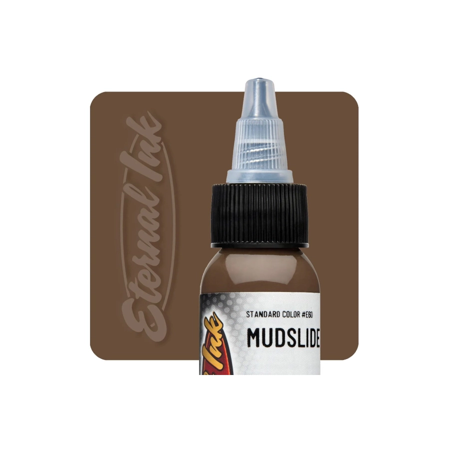 Encre Entrainement Tattoo Marron - Eternal Ink Mudslide - Encre artistique pour entraînement tatouage NON REACH* 