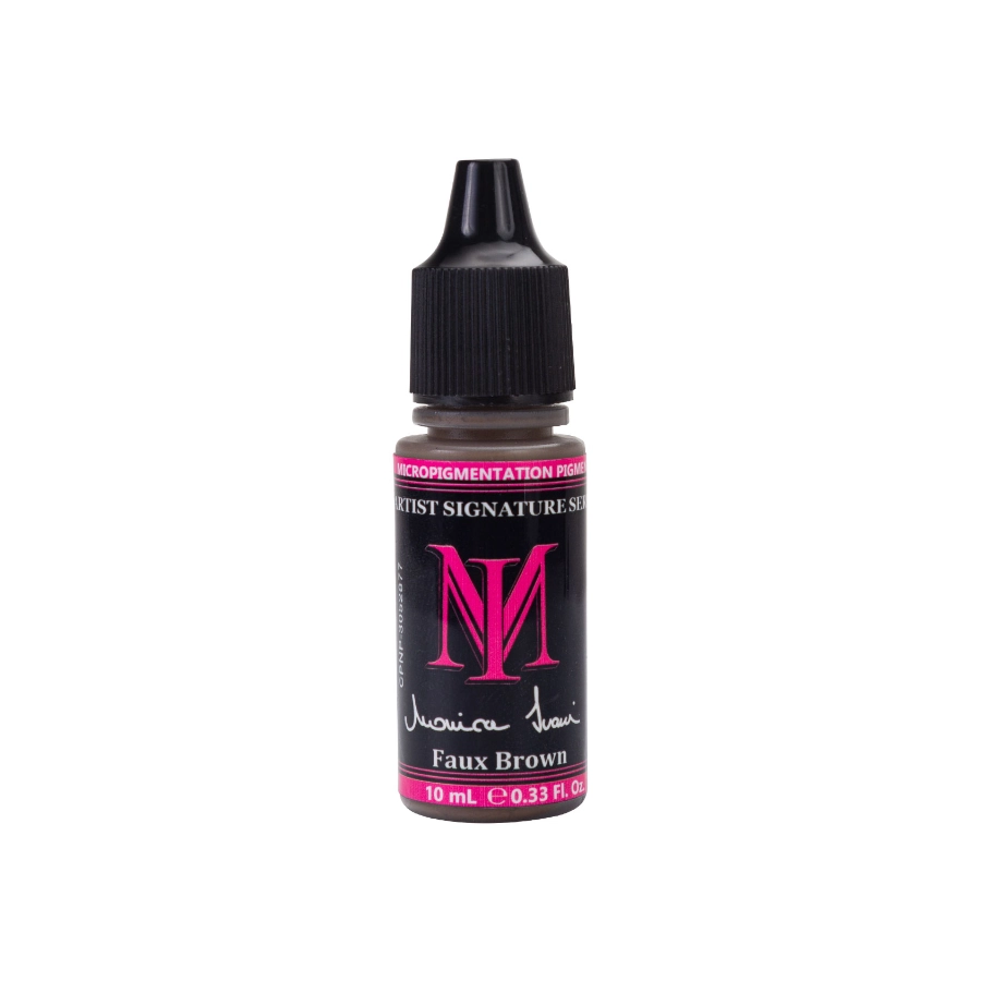 Pigment Sourcil Pmu - Monica Ivani Signature Faux Brown - Pigment pour maquillage permanent 10 ml
