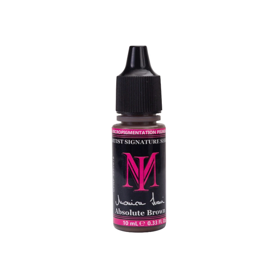 Pigment Sourcil Pmu - Monica Ivani Signature Absolute Brown - Pigment pour maquillage permanent 10 ml