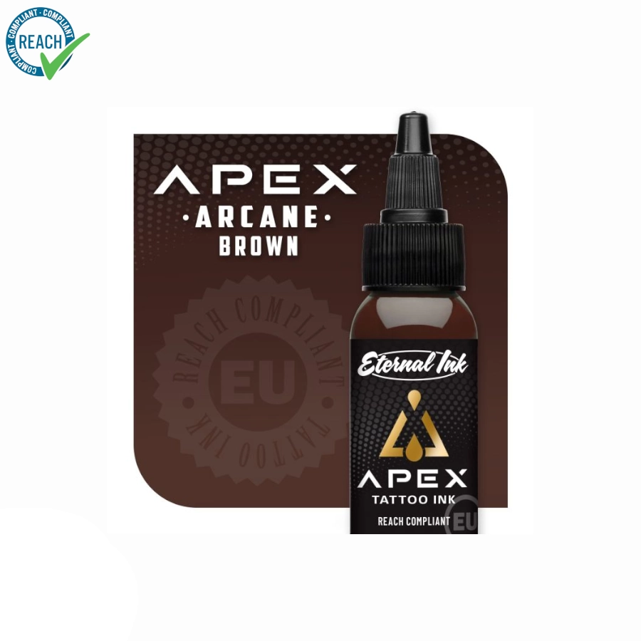 Encre Tattoo Marron - Eternal Ink Apex Arcane Brown - Melange pour le tatouage encre REACH 30 ml