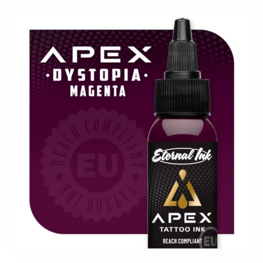 Encre Tattoo Rouge - Eternal Ink Apex Dystopia Magenta - Melange pour le tatouage encre REACH 30 ml