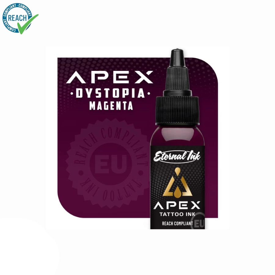 Encre Tattoo Rouge - Eternal Ink Apex Dystopia Magenta - Melange pour le tatouage encre REACH 30 ml