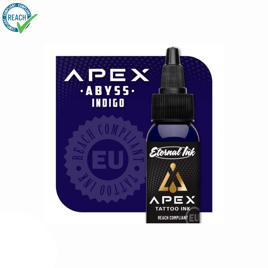 Encre Tattoo Bleu - Eternal Ink Apex Abyss Indigo - Melange pour le tatouage encre REACH 30 ml