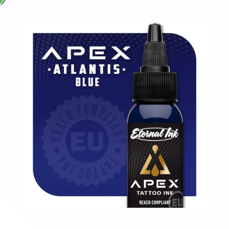 Encre Tattoo Bleu - Eternal Ink Apex Atlantis Blue - Melange pour le tatouage encre REACH 30 ml