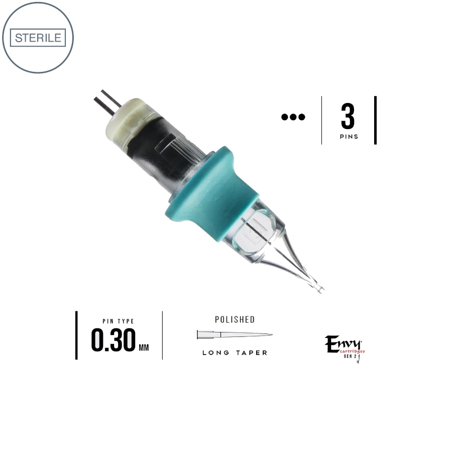 Cartouche Tatsoul Envy Gen 2 Pmu - Magnum Slope Single Stack Nano Pmu - Boite de 10 cartouches de maquillage permanent