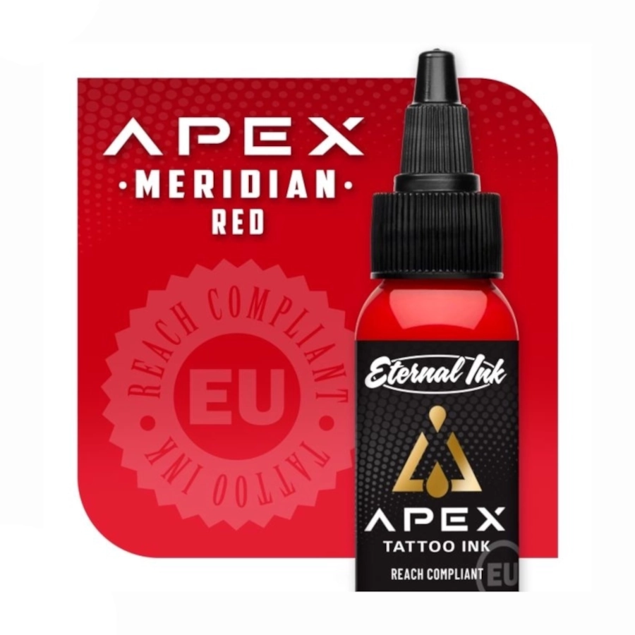 Encre Tattoo Rouge - Eternal Ink Apex Meridian Red - Mélange pour le tatouage encre reach 30 ml