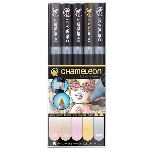 CHAMELEON PACK 5 MARQUEURS PASTEL