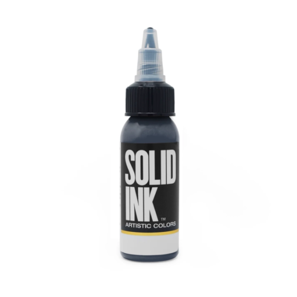 Encre Entrainement Tattoo Grise - Solid Ink Cool Grey - Encre artistique pour l'entrainement au tatouage NON REACH 30 ml