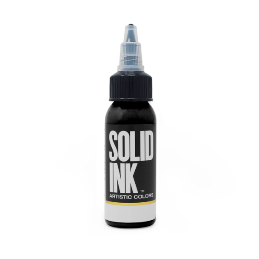 Encre Entrainement Tattoo Noire - Solid Ink Lining Black - Encre artistique pour l'entrainement au tatouage NON REACH 30 ml